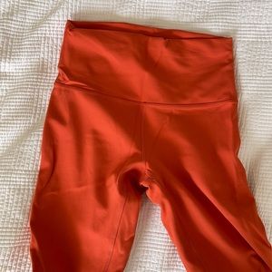 Lululemon Wunder Under Train HR Tight in Brick.